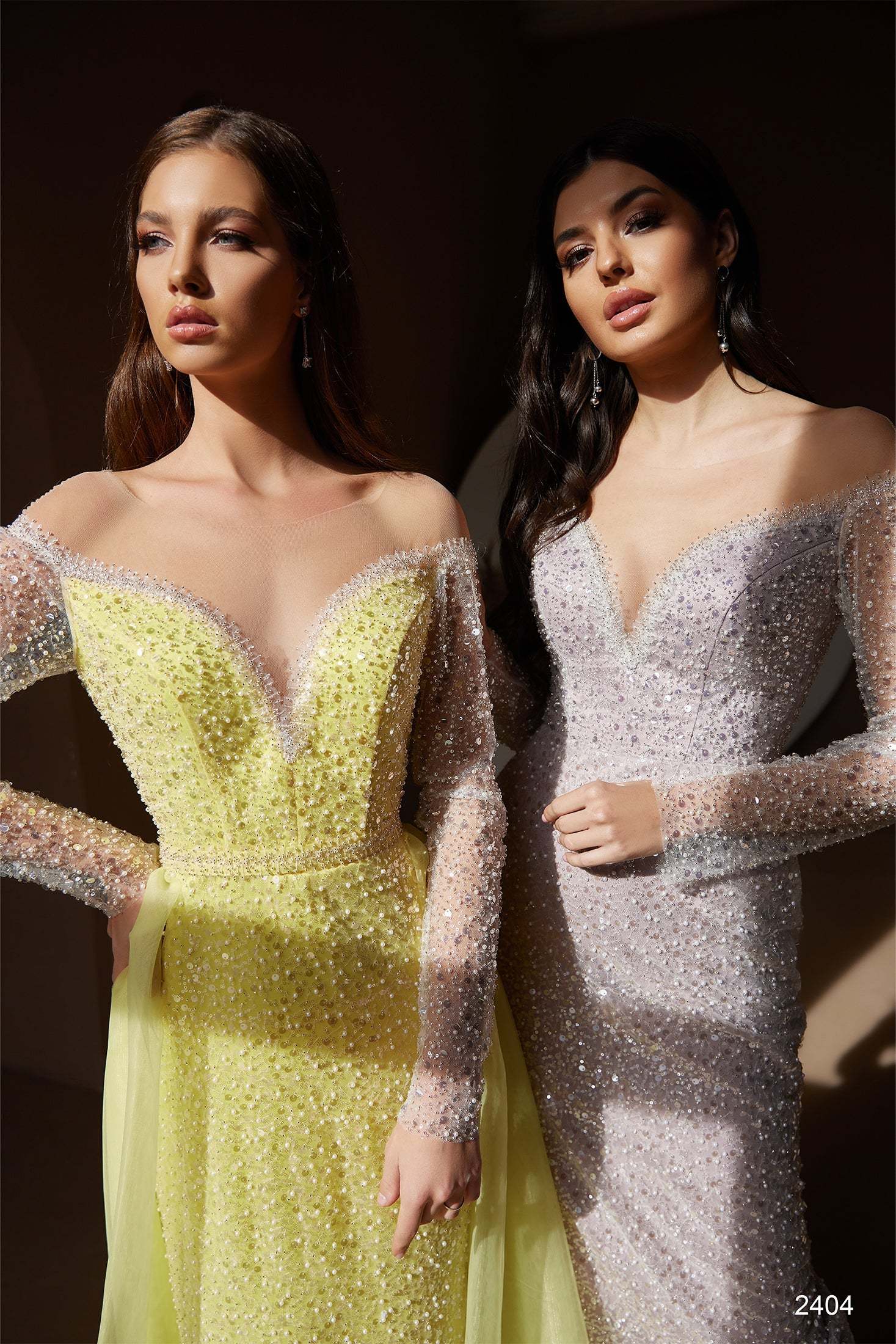 Sequin gown with sleeves | Sparkly winter formal dresses | KatrinFAVOR 10 US / Blush Sequin gown with sleeves | Sparkly winter formal dresses | KatrinFAVOR 10 US / Blush