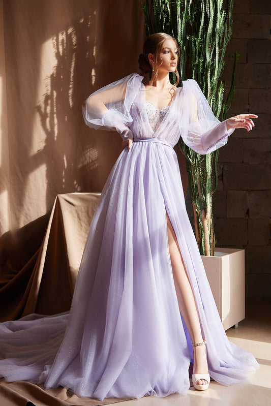 KatrinFAVORboutique-Fairy prom dress Puff sleeve formal dress