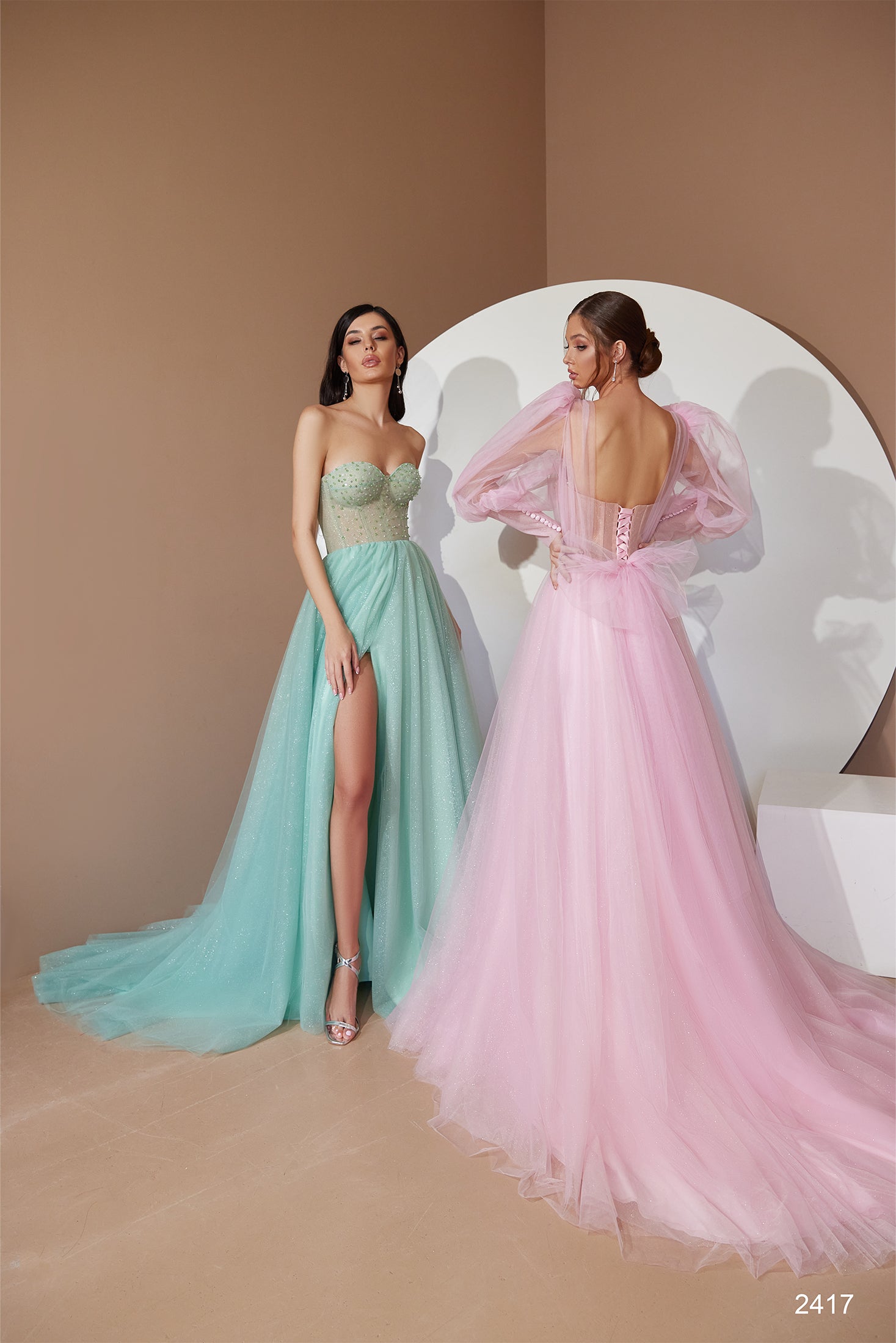 KatrinFAVORboutique-Fairy prom dress Puff sleeve formal dress