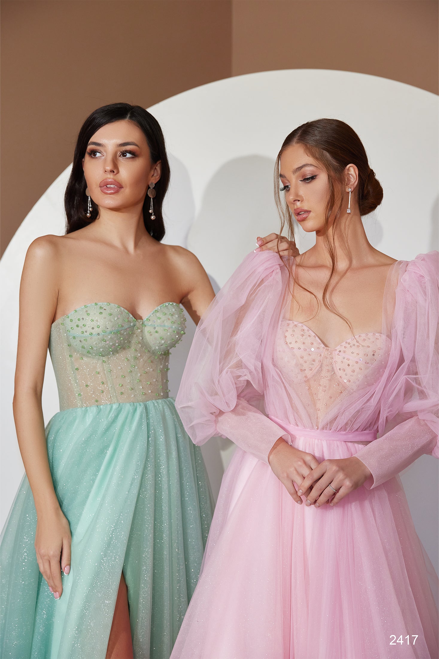 KatrinFAVORboutique-Fairy prom dress Puff sleeve formal dress