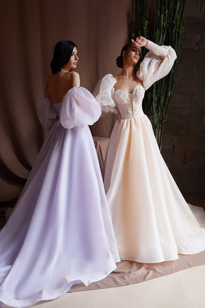 KatrinFAVORboutique-Fairy gown Organza evening dress Corset prom dress