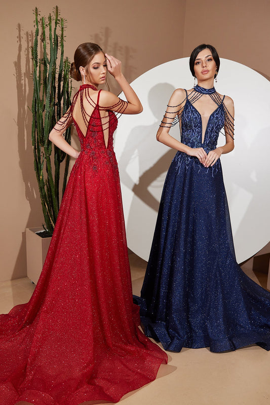 KatrinFAVORboutique-Unique formal dresses Burgundy gown Navy blue gown