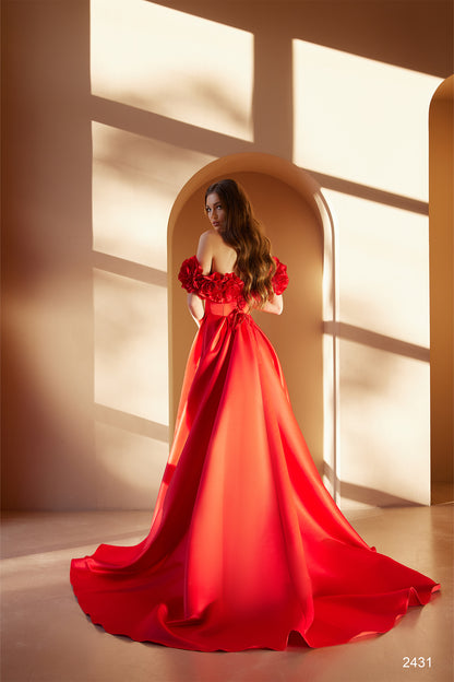 Dress with roses Best non white wedding dresses