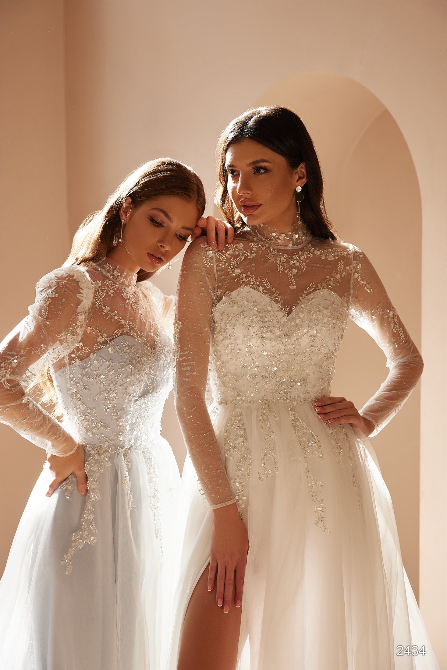 KatrinFAVORboutique-Alternative wedding dress Wedding gown blue and white