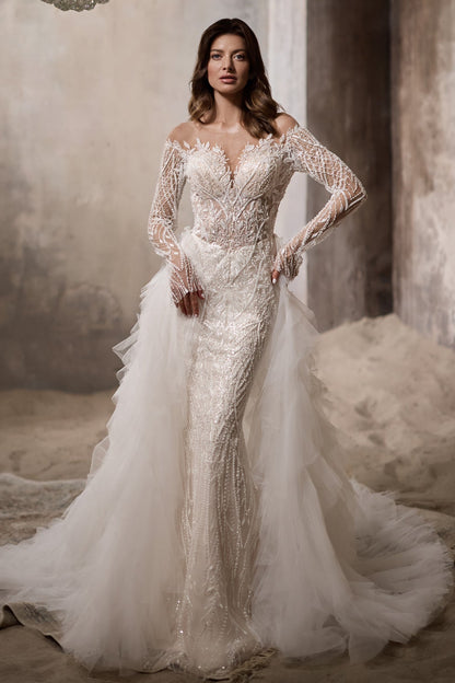 KatrinFAVORboutique-Satin a line wedding dress Elegant dresses for wedding