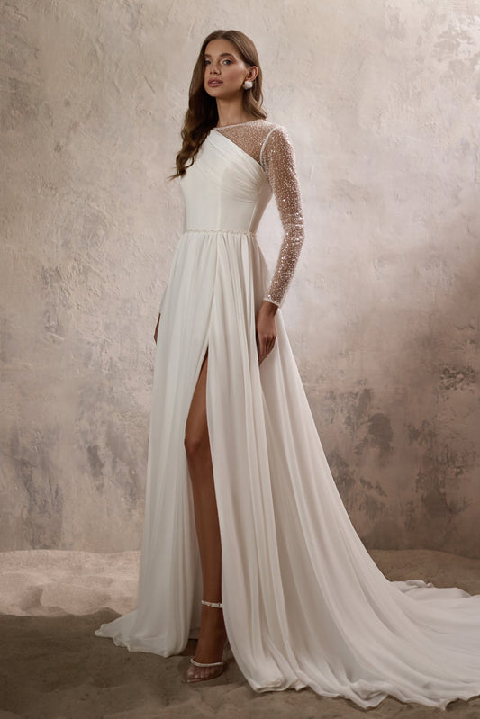 KatrinFAVORboutique-Lace dress bridal Long sleeve mermaid wedding dress