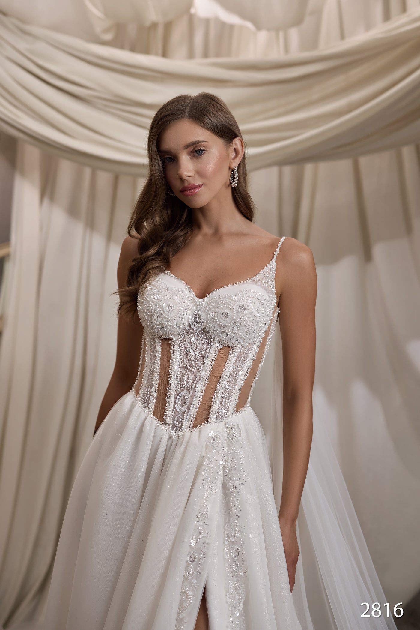 KatrinFAVORboutique-Floral lace wedding dress Fairytale wedding dresses 