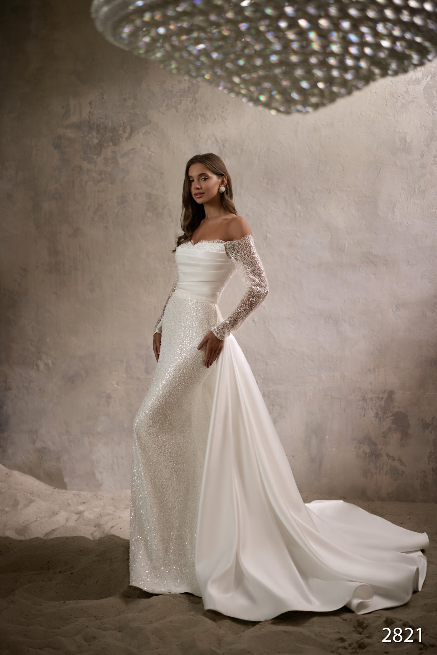 KatrinFAVORboutique-Off shoulder wedding dress sleeves Glam wedding dress