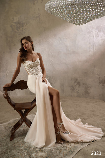 KatrinFAVORboutiue-Flower wedding dress Most romantic wedding dress
