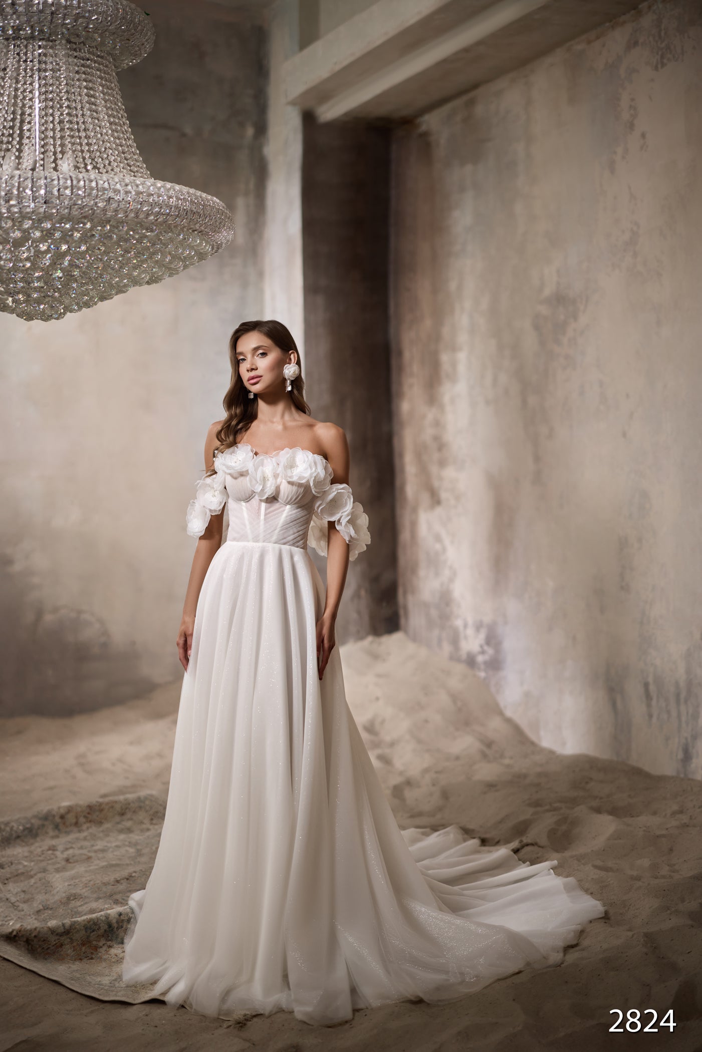 KatrinFAVORboutiue-Flower wedding dress Most romantic wedding dress