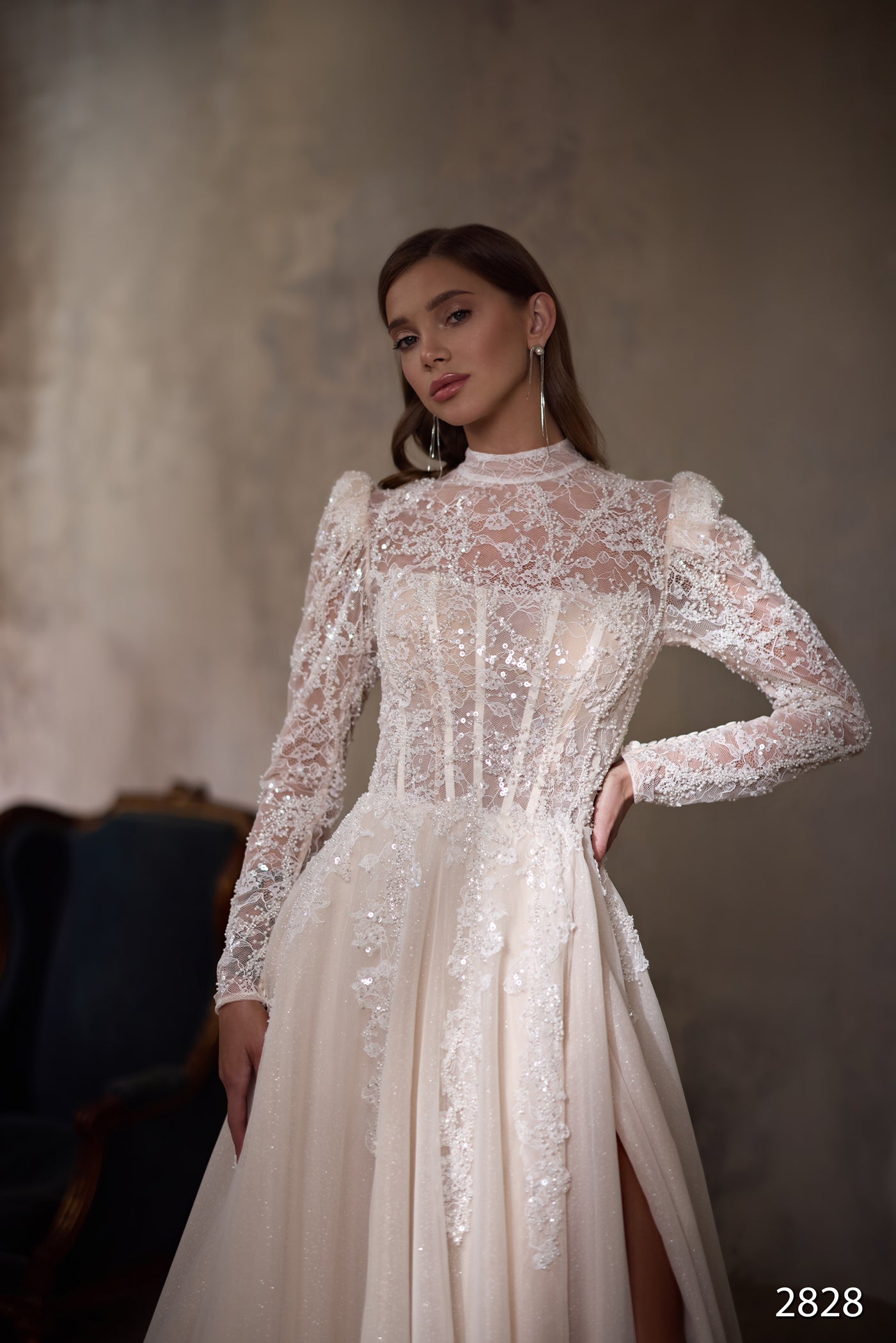 KatrinFAVORboutique-Sequin bridal dress Best dresses for outdoor wedding