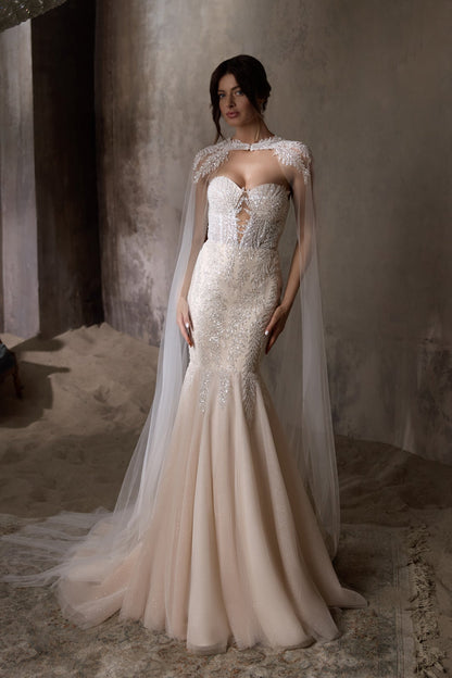 KatrinFAVORboutique-Sequin bridal dress Best dresses for outdoor wedding
