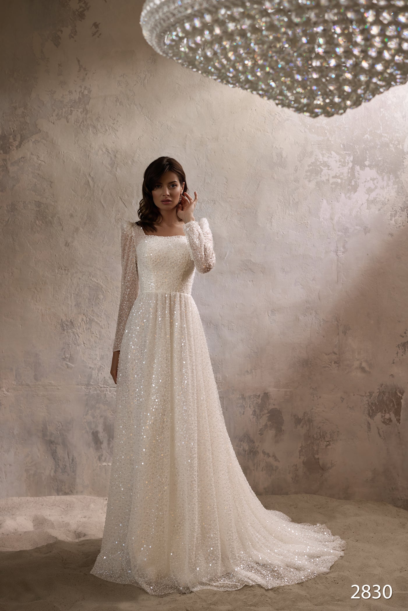 KatrinFAVORboutique-Sequin bridal dress Best dresses for outdoor wedding