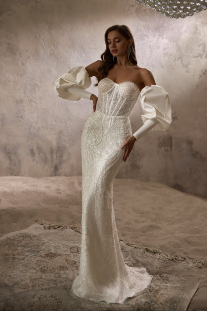 KatrinFAVORboutique-Cape wedding dress Bohemian style wedding dresses