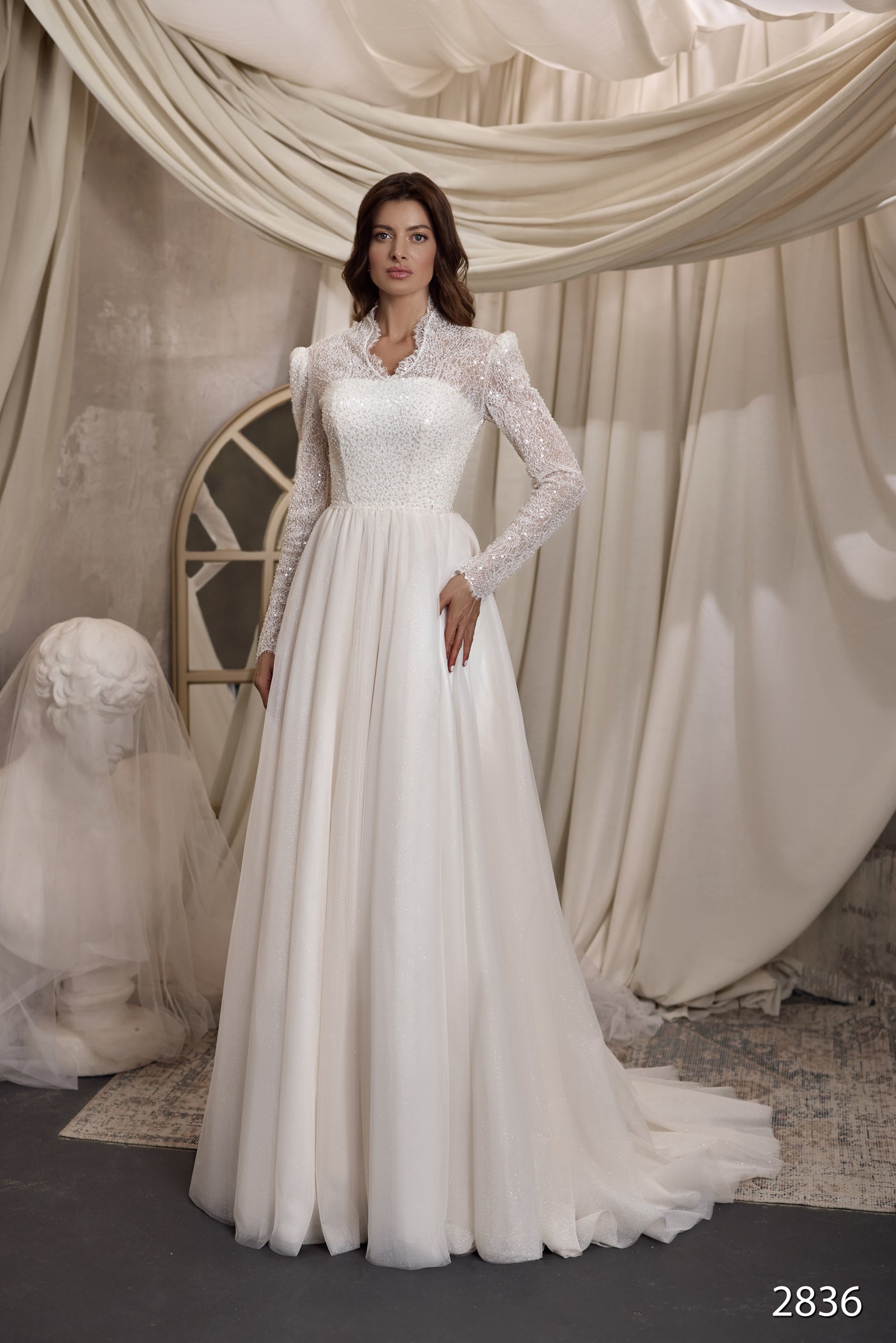 Modest Wedding dress | Wedding dresses for mature ladies | KatrinFAVOR As on photo / 16 Modest Wedding dress | Wedding dresses for mature ladies | KatrinFAVOR As on photo / 16