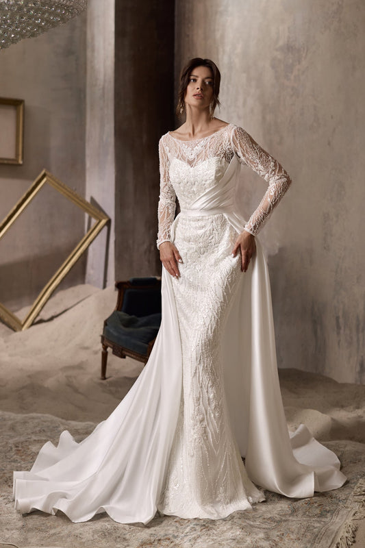 KatrinFAVORboutique-Lace wedding gown long sleeve Custom bridal apparel 