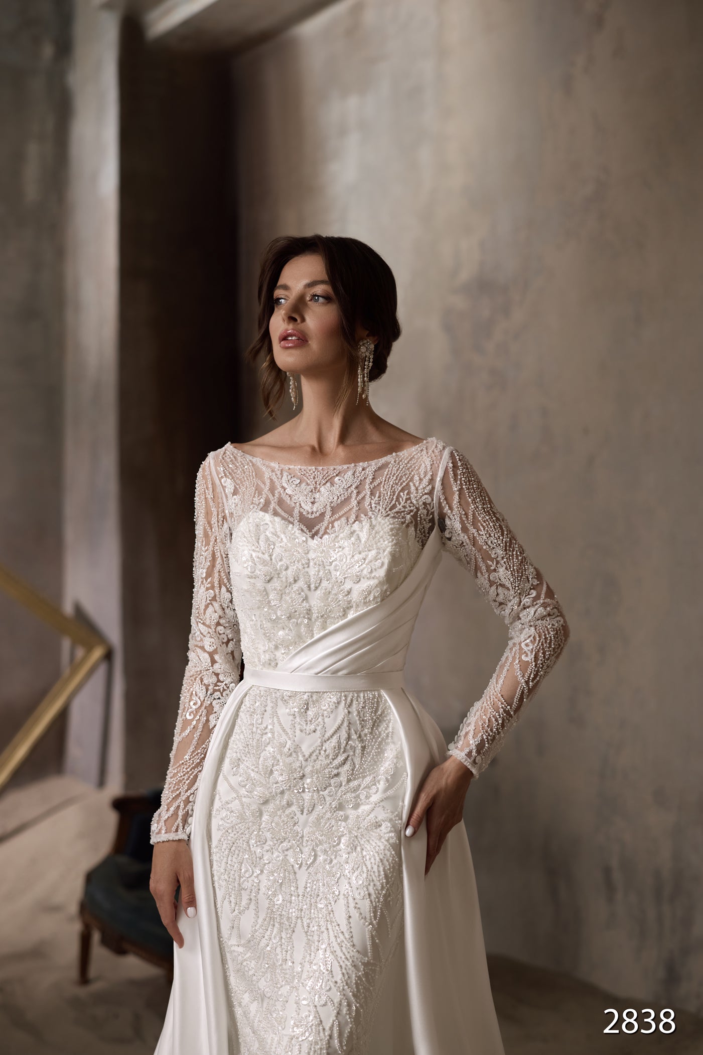 KatrinFAVORboutique-Lace wedding gown long sleeve Custom bridal apparel 