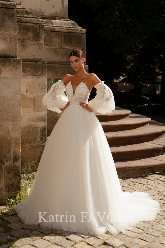 KatrinFAVORboutique-Fairytale ballgown corset wedding dress