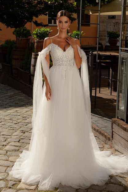 Tulle wedding dress Goddess wedding gown Ethereal wedding dress