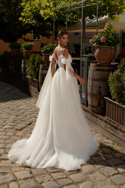 Tulle wedding dress Goddess wedding gown Ethereal wedding dress