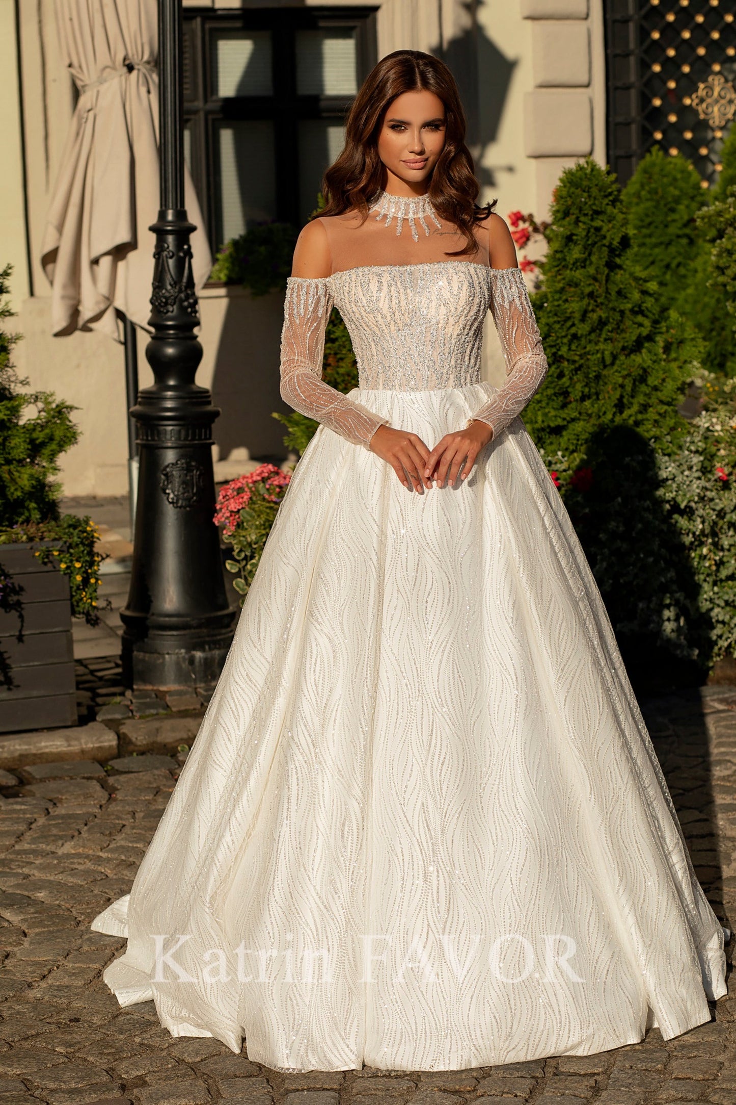 KatrinFAVORboutique-Princess ballgown sparkle wedding dress