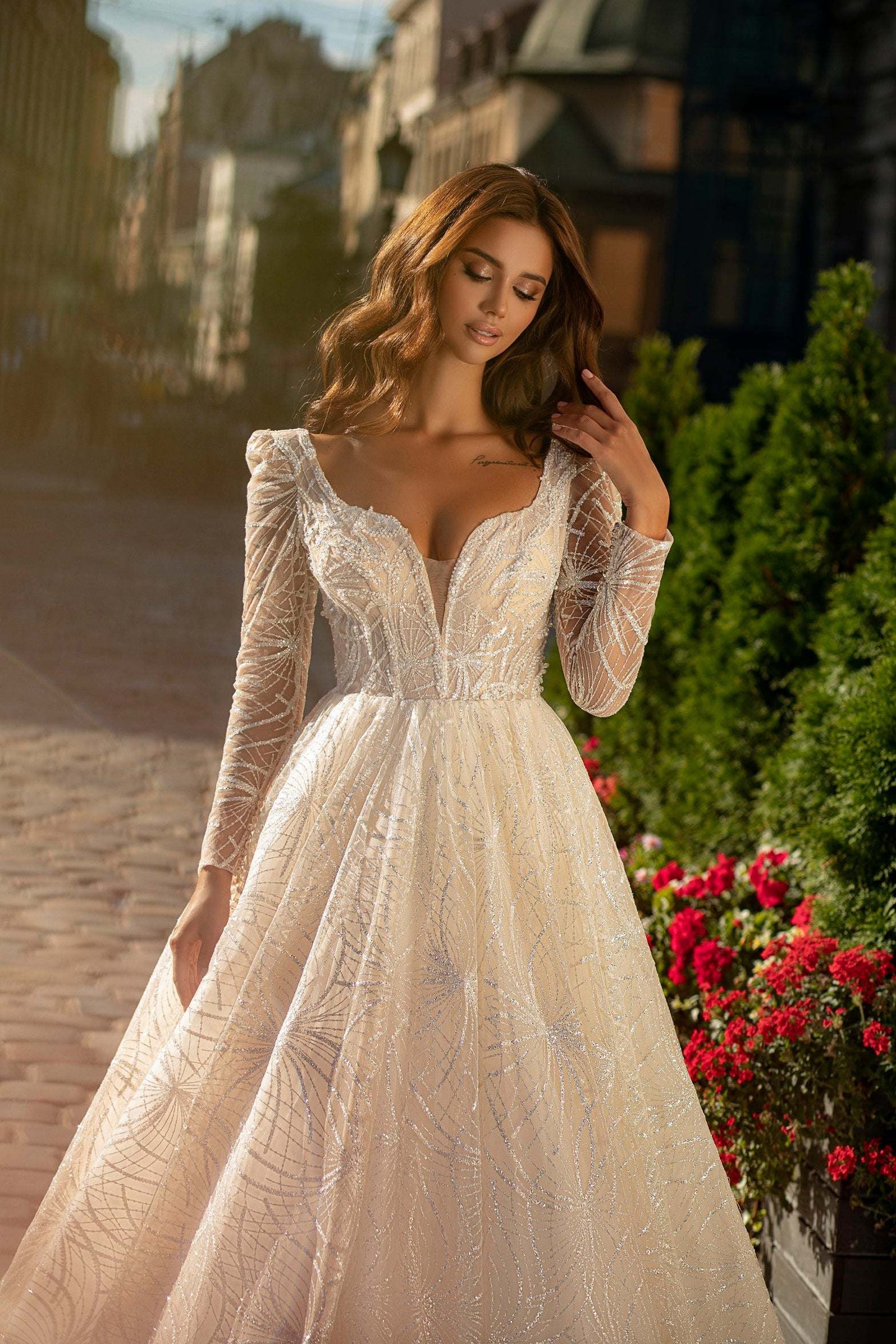 KatrinFAVORbvoutique-Wedding glitter dress Beautiful dresses for wedding