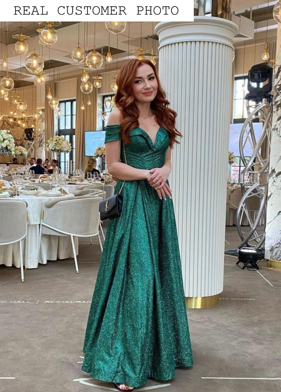 KatrinFAVORboutique-Glitter prom dress Affordable plus size formal wear