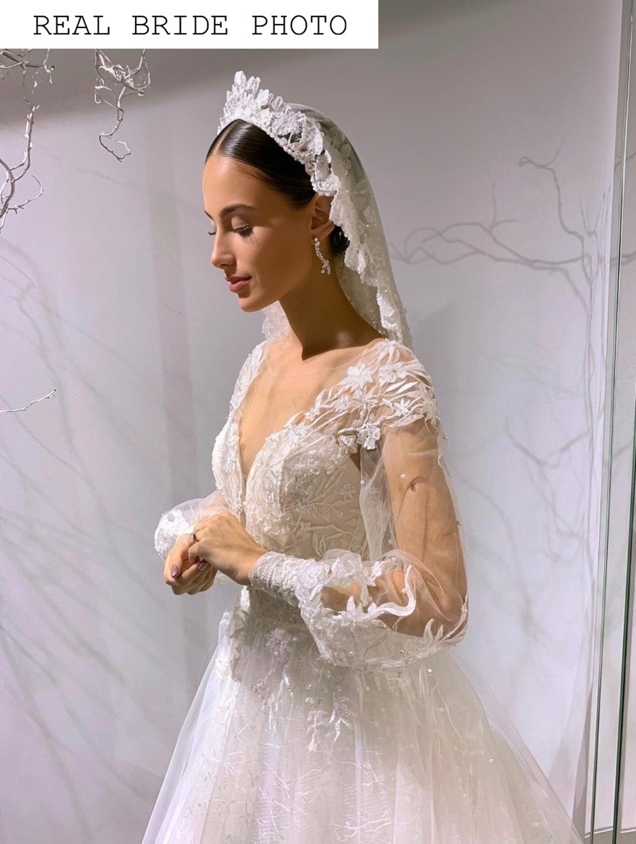 dresses with puffy long sleeves Wedding dress puffy sleeves | Whimsical bridal dresses