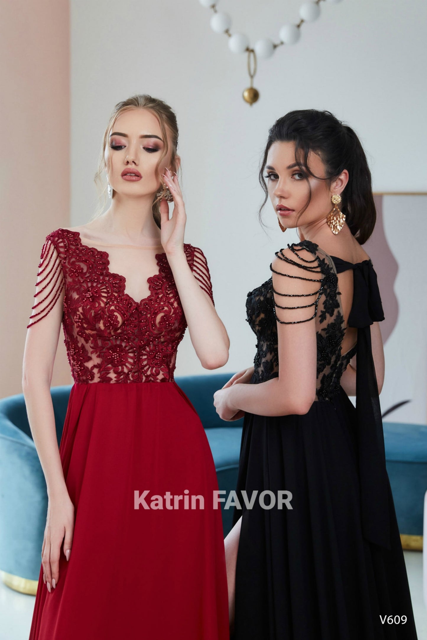KatrinFAVORboutique-Sexy high slits goddess evening gown