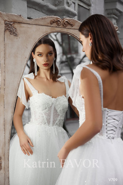 KatrinFAVORboutique-Bustier corset tie up wedding dress