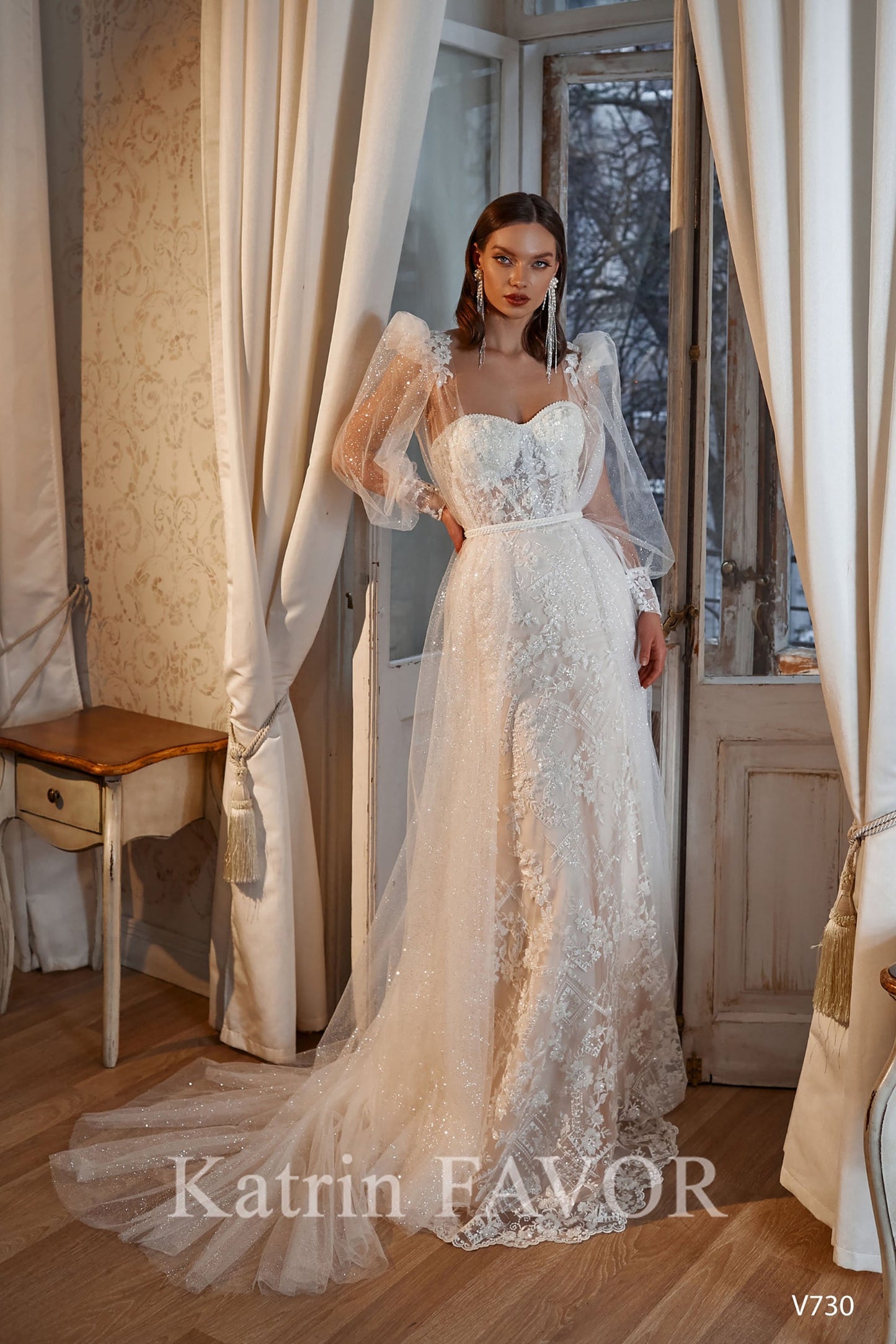 KatrinFAVORboutique-Two piece fairy wedding dress