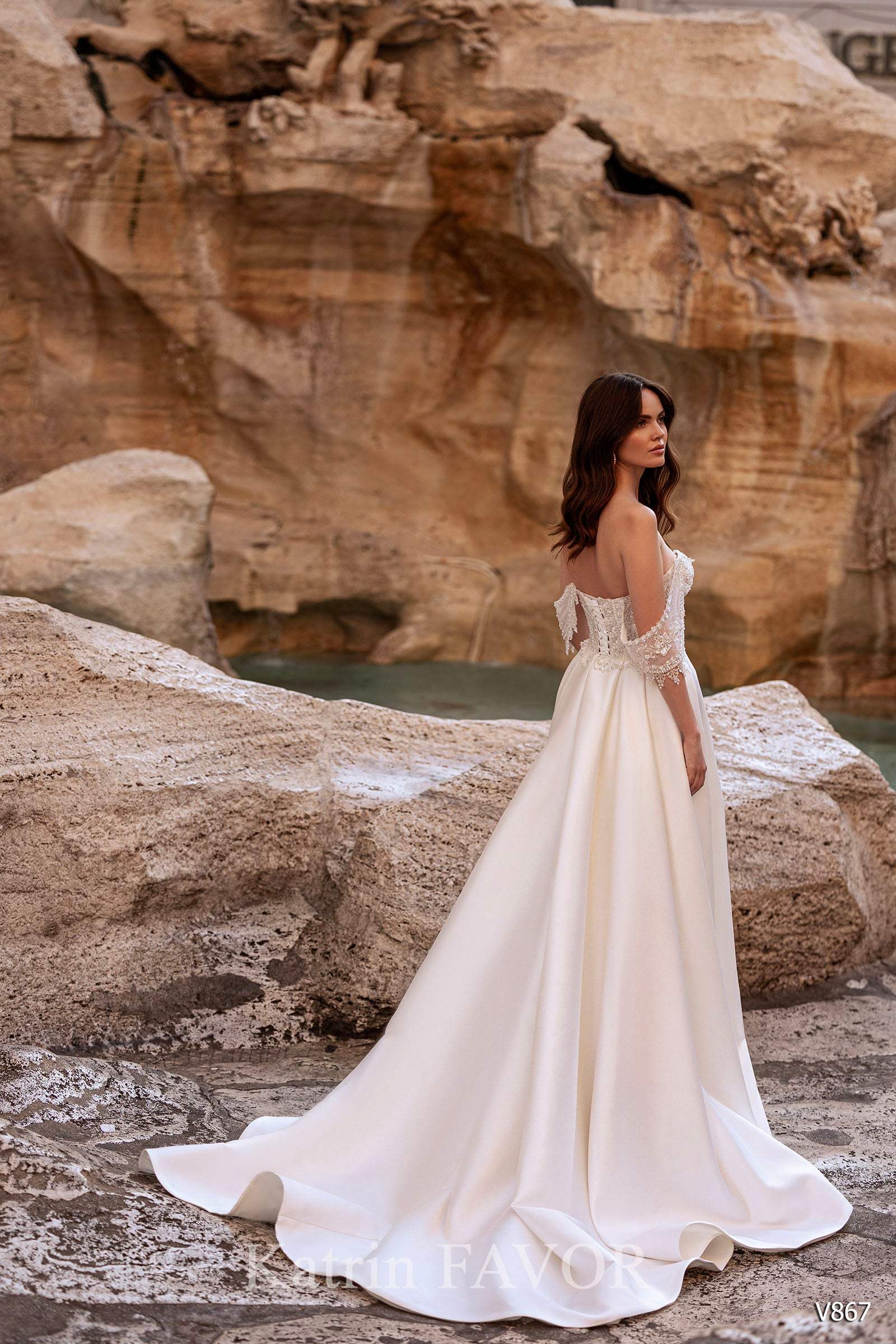 KatrinFAVORboutique-Beach wedding dress Sexy lace wedding gown