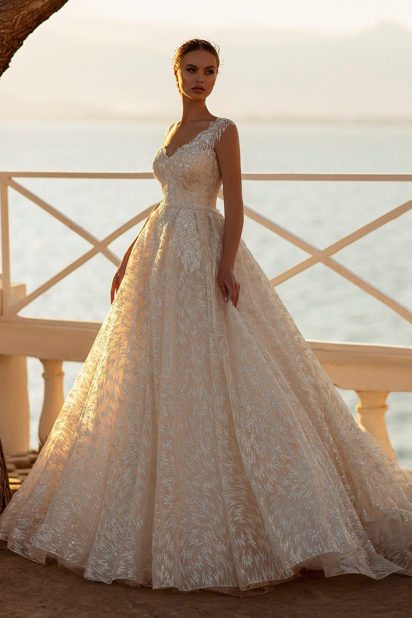 KatrinFAVORboutique-Blush princess wedding dress Full skirt wedding gowns