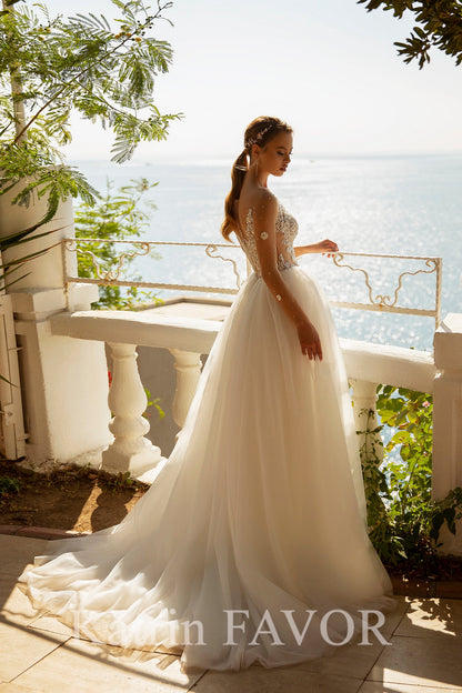 KatrinFAVORboutique-Fairy tulle ethereal wedding dress