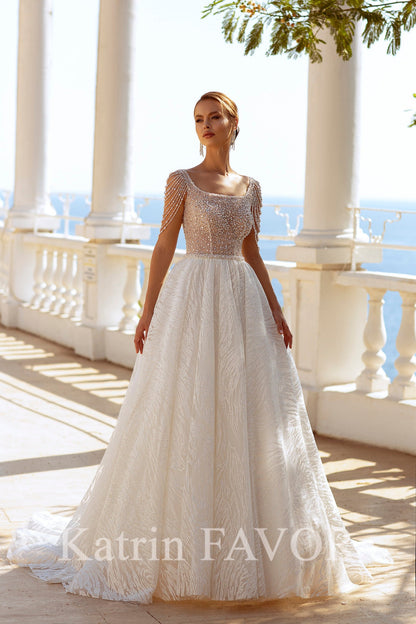 KatrinFAVORboutique-Beaded ballgown princess wedding dress