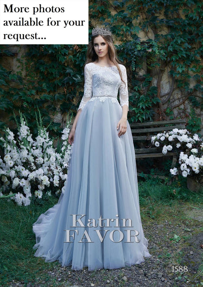 Grey alternative wedding dress