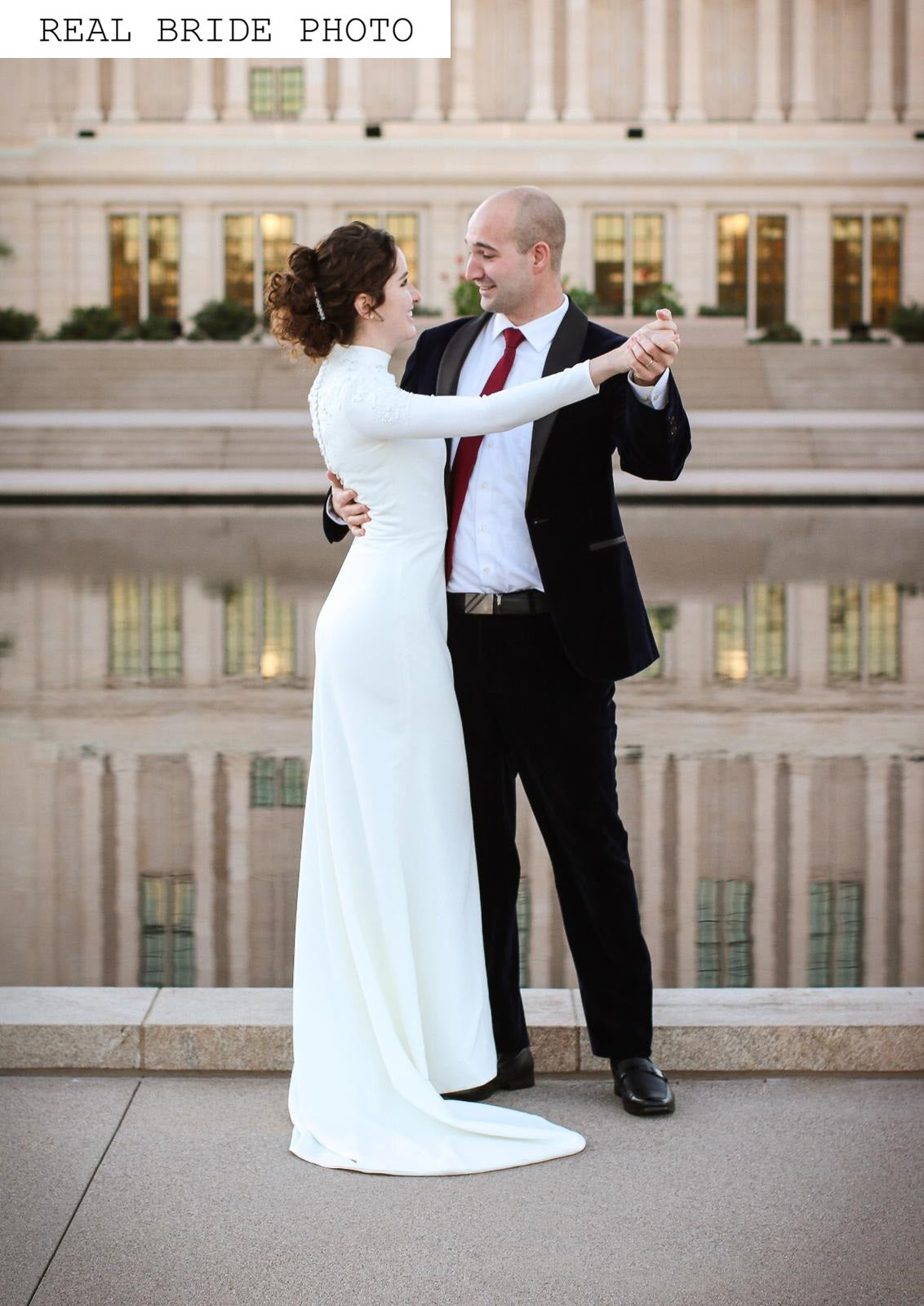 KatrinFAVORboutique-Modest wedding attire High neck dresses for wedding 