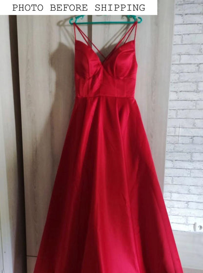 KatrinFAVORboutique-Spaghetti strap formal dress Fashion evening gowns 
