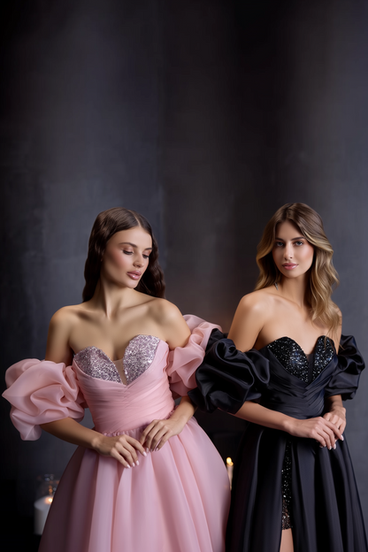 KatrinFAVORboutique-Off shoulder evening maxi dress Elegant corset dress