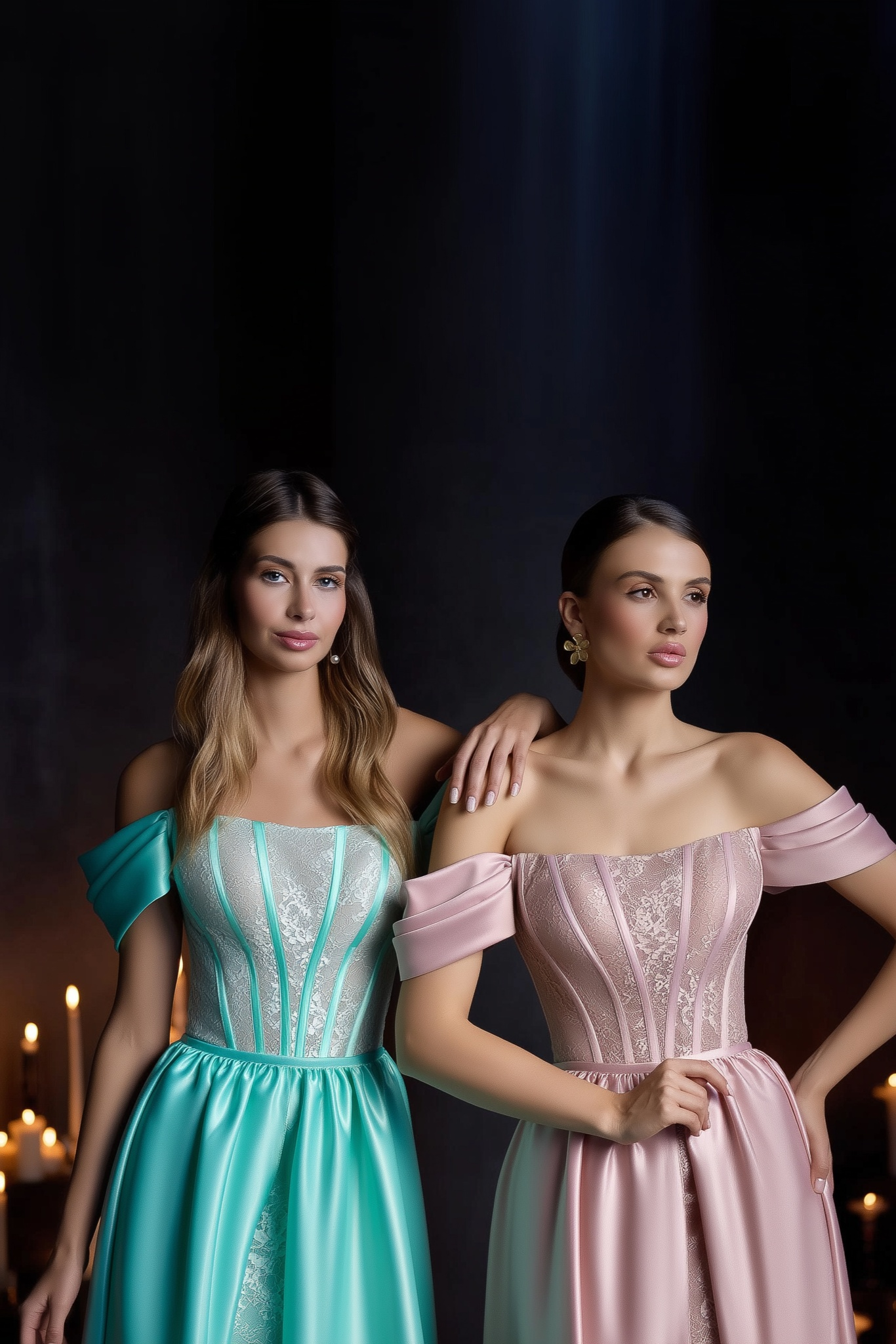 KatrinFAVORboutique-Chantilly lace dress Designer evening cocktail dresses
