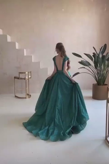 KatrinFAVORboutique-Open back sparkle evening gown