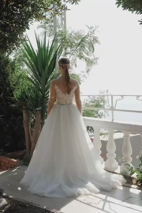 KatrinFAVORboutique-Fairy tulle ethereal wedding dress
