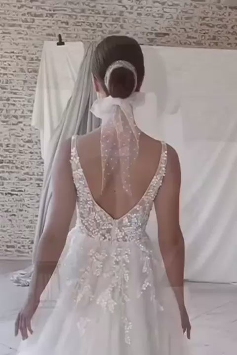 KatrinFAVORboutique-Floral embroidered rustic wedding dress