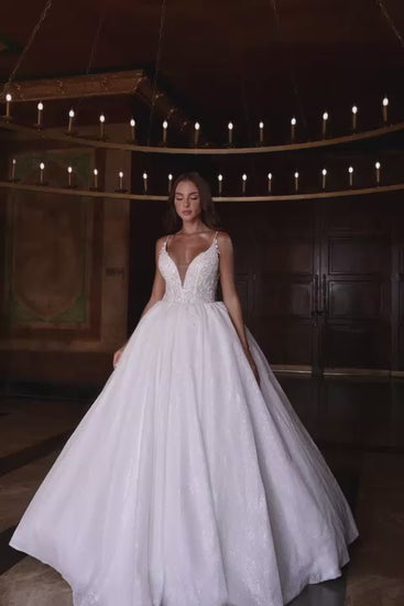 KatrinFAVORboutique-Sparkly glitter ballgown wedding dress