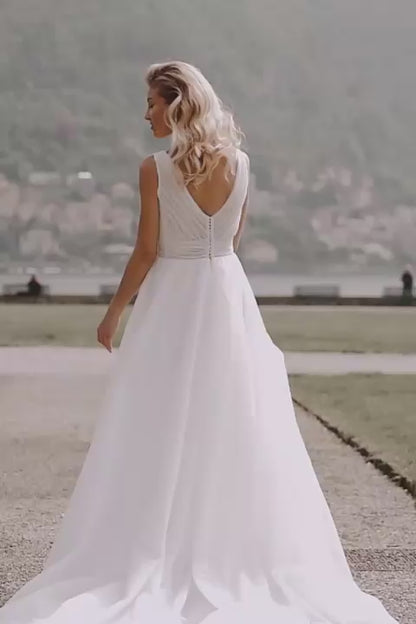 KatrinFAVORboutique-Sparkle a-line minimalist wedding dress