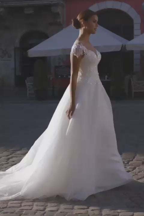 KatrinFAVORboutique-Beaded corset a-line wedding dress