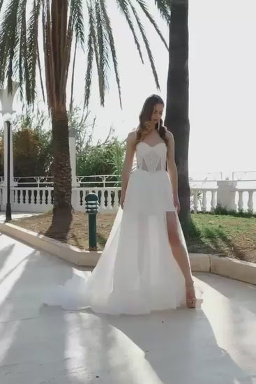 KatrinFAVORboutique-Unique fairy a-line wedding dress
