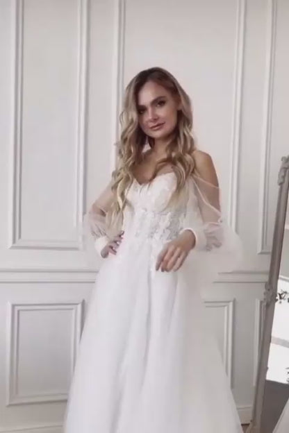 KatrinFAVORboutique-Sparkly tulle fairy wedding dress