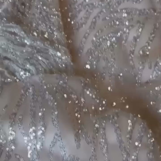 KatrinFAVORboutique-Embroidered off the shoulder blush wedding dress