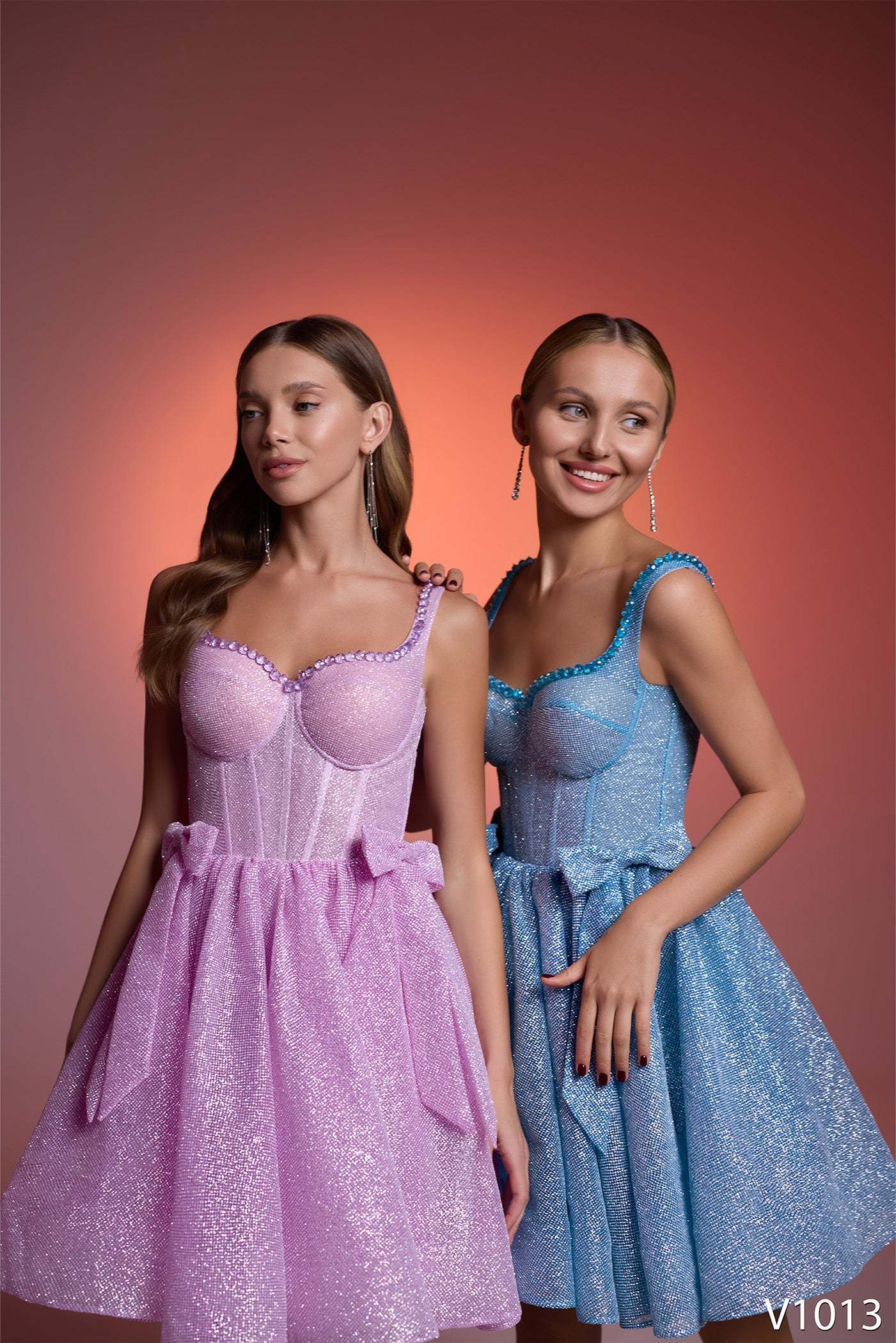 Glitter birthday dress | Short sparkly formal dresses | KatrinFAVOR Sky blue / 12 Glitter birthday dress | Short sparkly formal dresses | KatrinFAVOR Sky blue / 12